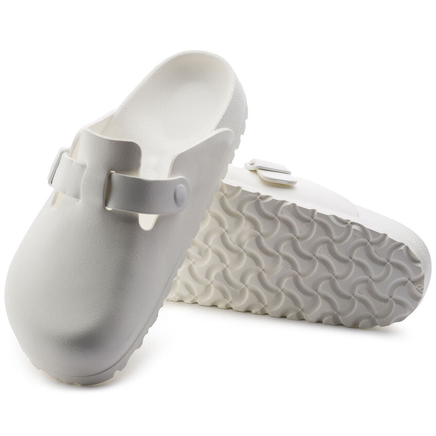 Closed-Toe cork slides | EVA | White