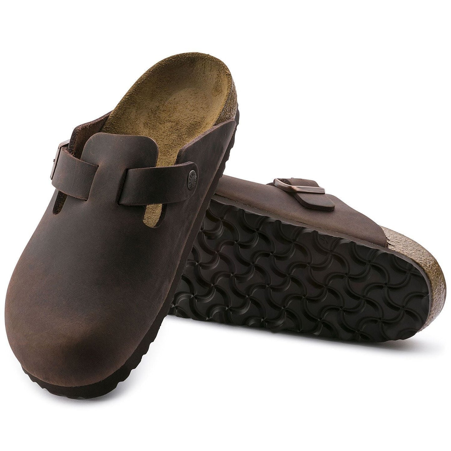 Closed-Toe cork slides | Oiled Leather | Habana Brown